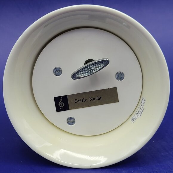 Vintage 1994 Konitz Porcelain Christmas Bell Music Box Stille Nacht Silent Night - Picture 6 of 7